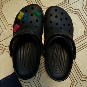 Women’s Black Crocs 7